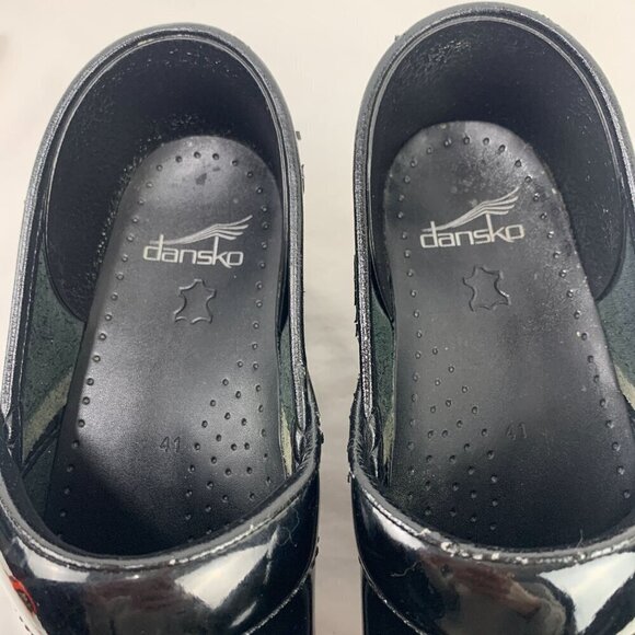 Dansko Professional Clogs - Black Patent Leather, Size EU 41 US 10.5/11.0 - Picture 5 of 15